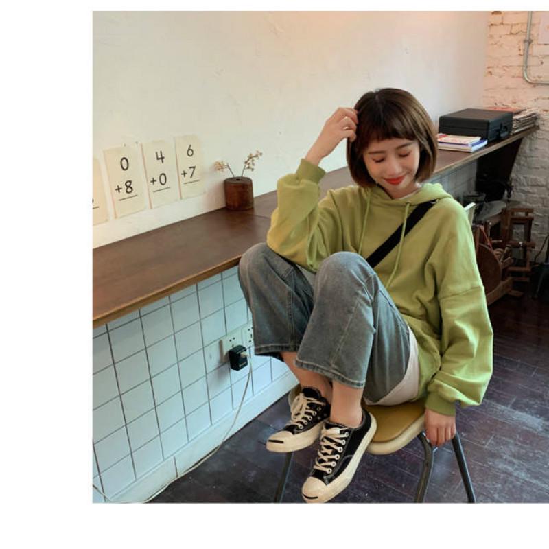 WTEMPO High-waisted Jeans Female Loose Student Was Thin Wide-leg Pants New Wild Trend Retro Straight Pants