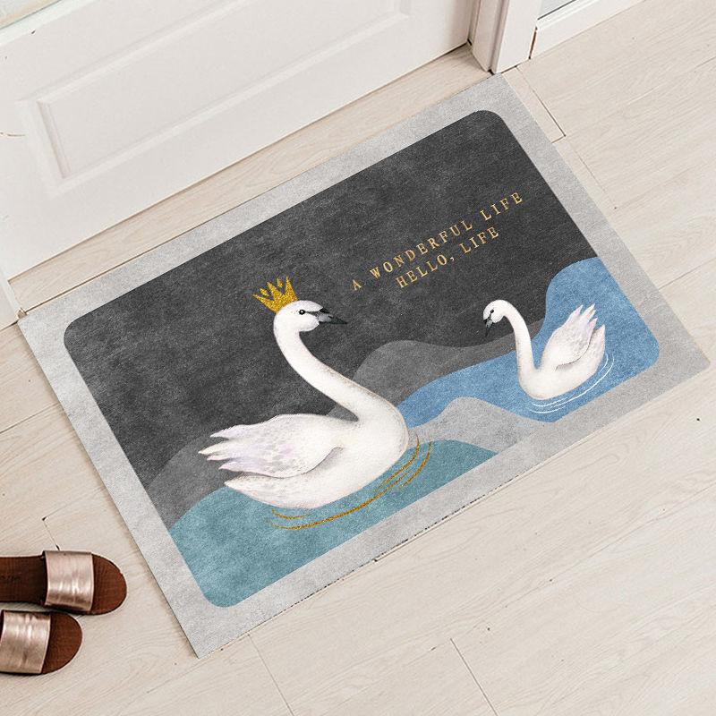 Floor Mats Toilets Toilets Absorbent Floor Mats Kitchen and Bathroom Non-slip Mats Door Entrance Door Mats Bedroom Carpets