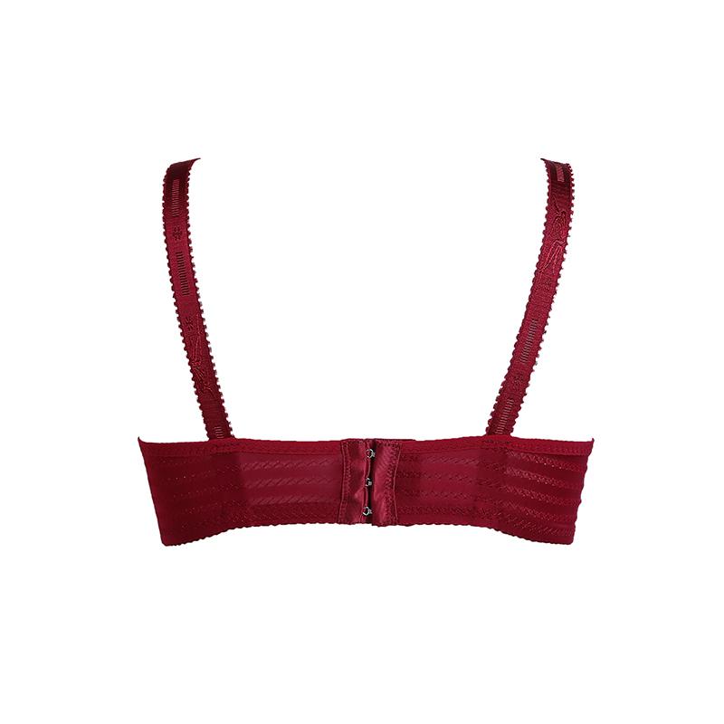 Large Size Thin Bra Without Steel Ring Gather Sexy Bra Women's Underwear