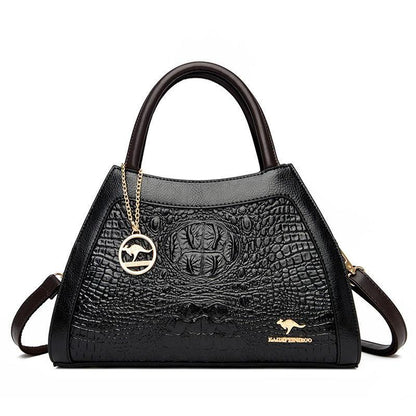 Elegant Ladies Bag Shoulder Messenger Bag Fashion Large Capacity Handheld Leather Texture Shopping Bag