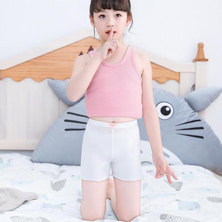 Children's Pants Summer Girls Underpants Light Proof Safety Pants Breathable Slim Princess Style Bow