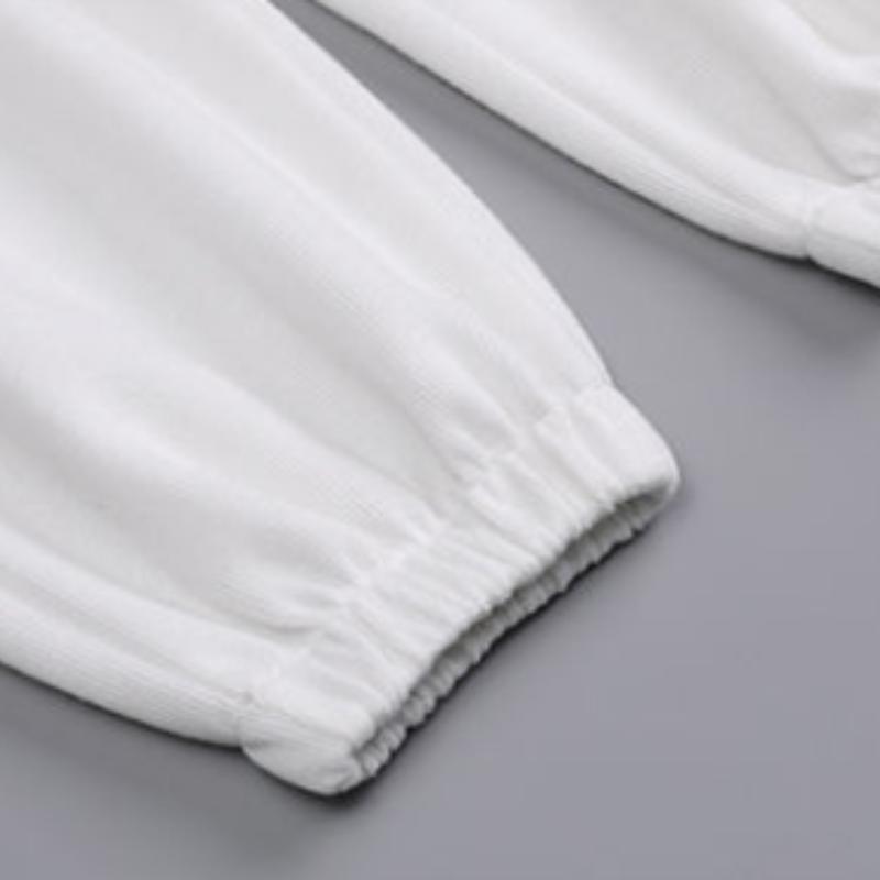 Cotton White Sports Pants Women's Spring and Autumn Models Loose and Thin Casual Pants Women's Harem Pants Women's Health Pants