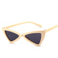 WTEMPO Sexy Cat Eye Sunglasses , New Fashion Triangle Small Size Modern Retro Designer Women Sun