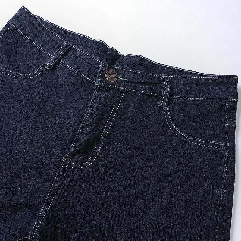 Men's Jeans Pure Color Trousers 2021 Spring and Autumn New Elastic Jeans