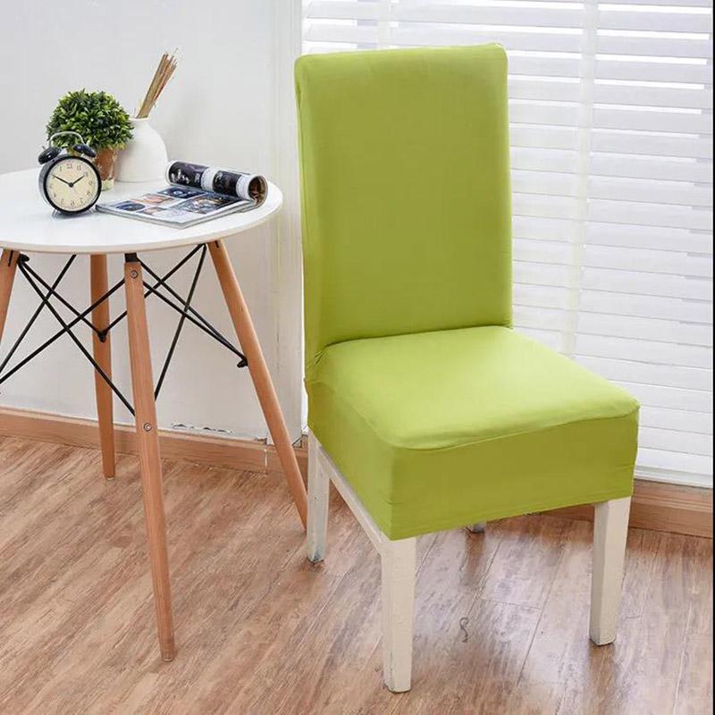 Plain Color Chair Cover Spandex Stretch Elastic Wedding Banquet Chair Covers Dining Seat Cover