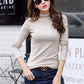 Autumn and winter new long-sleeved T-shirt women's shirt Slim slimming inside the high-necked shirt