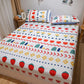 Three-piece Set Cotton Thick Printed Bedspread Mattress Protector Bedding