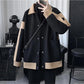 Loose Thickened Woolen Coat Men's Casual Jacket Trend All-match Jacket Men's Autumn and Winter Warm Long-sleeved POLO Collar Jacket