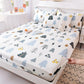 Mattress Protector Bedding Three-piece Cotton Padded Printed Bedspread and Pillowcase