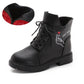 Girls' Boots Autumn Winter Korean Children's Martin Boots Big Children's Plus Velvet Non-slip Little Girl's Short Boots