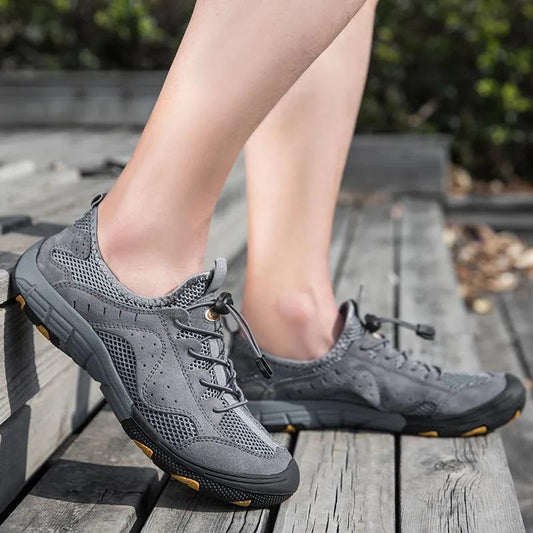 Leisure Hiking Outdoor Hiking Shoe Speed Dry Skinning Network Breathable Light Fishing Shoes Sports Shoes