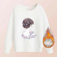 Long-sleeved Loose Coat Plus Velvet Autumn and Winter Round Neck Bottoming Shirt Thickened Sweater Women