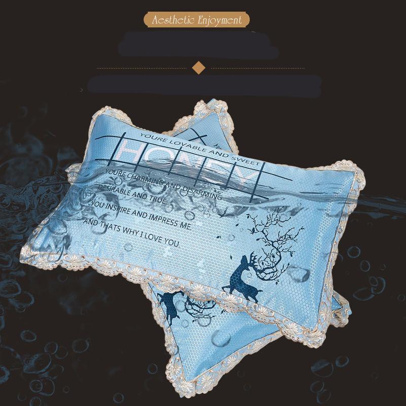 A Pair of Genuine Ice Silk Pillowcases Can Be Machine Washable