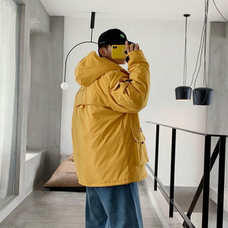Cotton-padded Jacket Men's Padded Jacket 2021 New Student Loose Padded Jacket Winter Trend Down Padded Jacket Men