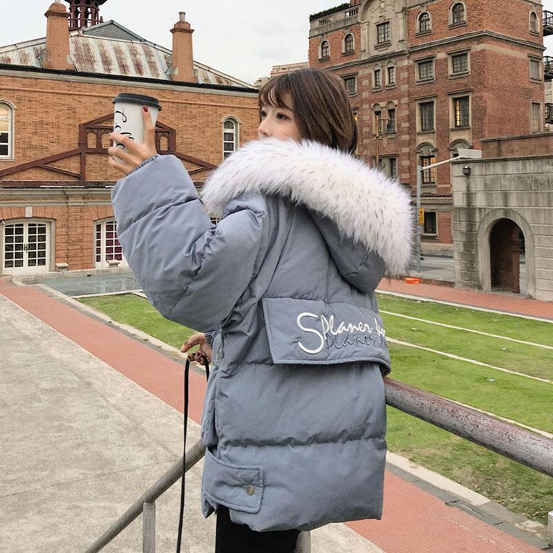 Winter Ins Style Thick Cotton Coat Loose Casual Short Down Coat Simple and Versatile Female Jacket