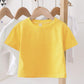 Summer Kids Cute T Shirts Short Sleeve Tops Korean Style O-neck Loose T Shirts For Children Girls Boys