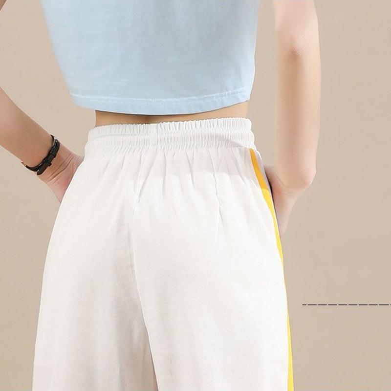 WTEMPO Casual  Active Pants Women Elastic Waist Joggers Sport Long Sweatpants Loose Casual Baggy Trousers