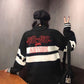 Color Matching Half Turtleneck Female Autumn and Winter Loose Embroidery Thick Knit Coat