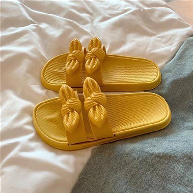 Fairy Style Sandals and Slippers Fashion Outer Wear Waterproof Non-slip Bow Beach Slippers Female Summer