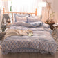 5D Carved Velvet Four-piece Crystal Velvet Warm Quilt Cover Sheets Thick Warm Velvet 4Pcs Set