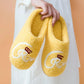 Autumn and Winter Cotton Slippers for Men and Women Slippers Indoor Warm Flat Cotton Shoes Letter Pattern