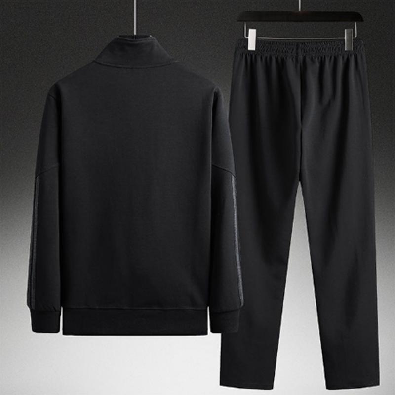 Casual Suit Men's Spring and Autumn Sportswear Dad's Wear Middle-aged and Elderly Sweater Suit Men's Plus Size Men's Sportswear Jacket