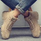 Autumn Martin Boots Men Lace-up Tooling Boots Outdoor Comfortable Desert Boots Socks Men's Shoes
