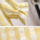 Pofulove Summer Women's Slim Skirt Set Flare Sleeve Plaid blouse Irregular short Skirt Two Piece Set