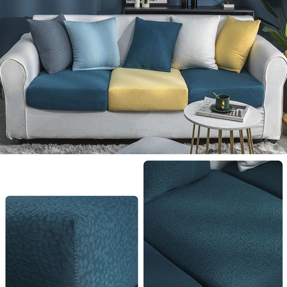 1/2/3/4 Seats Stretch Sofa Cushion Cover for Pet Kids Waterproof Furniture Protector  Spandex Washable Removable Slipcover