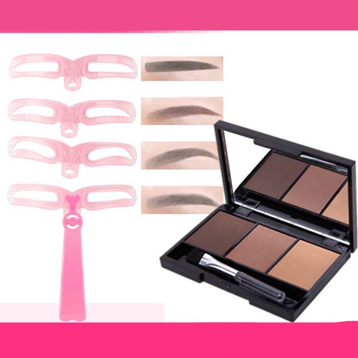 Waterproof sweat-proof long-lasting non-fading thrush set eyebrow knife eyebrow card eyebrow powder