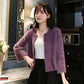 Imitation Mink Velvet Lazy Style Knitted Cardigan Korean Style Loose Student Outer Wear Simple Female Jacket