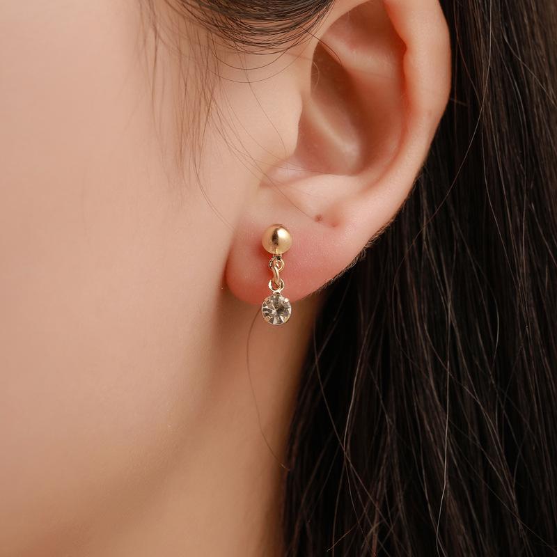 Set of Jewelry Jewelry Love Heart Necklace Earrings Ring Fashion Three-piece