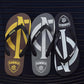 Designer Printed Black Men's Flip-Flops Soft Comfortable Non Slip Summer Beach Slippers Men Couple Outdoor Flat Mens Slippers