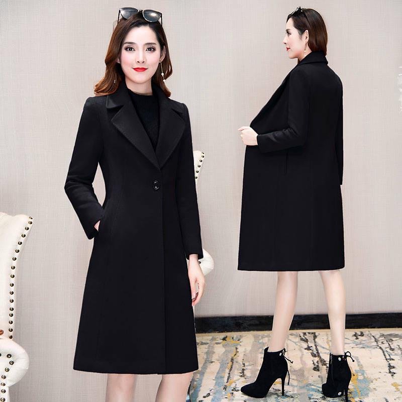 Women Winter Wool Coat Slim Women Coat Autumn Female Woolen Coat Fashion Woolen Jacket Wool Overcoat