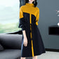 Turtleneck Knitted Dress Women Over The Knee Autumn and Winter Plus Size Loose Mid-length Waist Long-sleeved Bottoming Sweater Dress