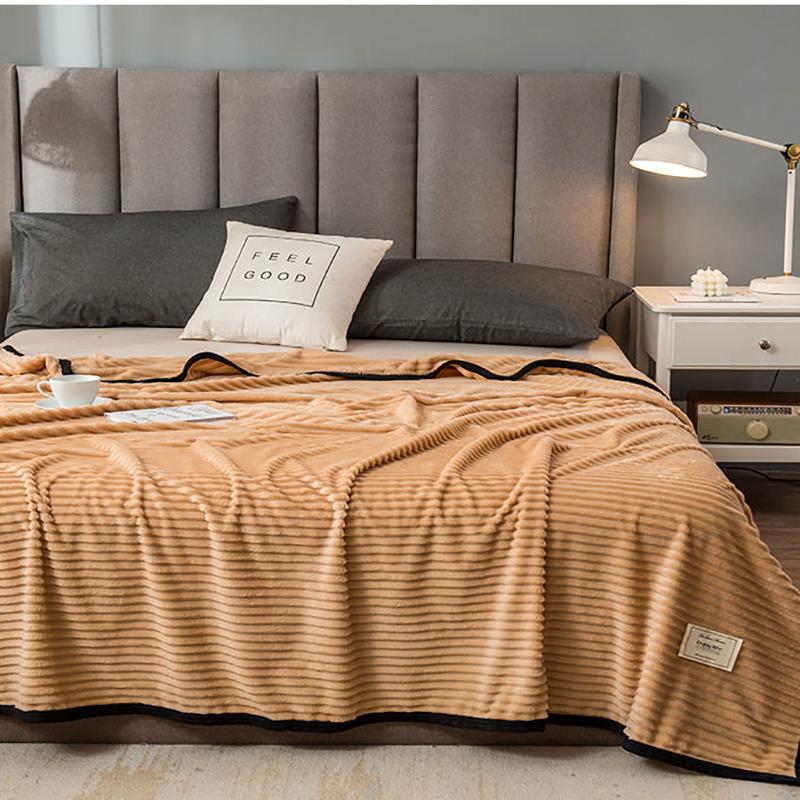 Winter Coral Fleece Blanket Plus Velvet Thick Double-sided Fleece Sheets Flannel Dormitory Single Bed Blanket