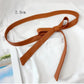 2.5/4cm Width Bow Tie Belt Waist Rope Thin Fur Belt PU Leather Belt Women's Wide Coat Leather Belt Dress Belt