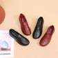 Women's Cowhide Mother Single Shoes Spring and Autumn Middle-aged and Elderly Soft-soled Comfortable Non-slip Work Shoes Flat Casual Shoes