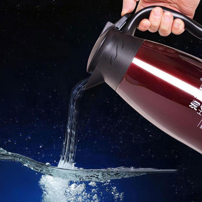 800ml Car Stainless Steel Electric Heating Kettle Temperature Insulation Pot Coffee Tea Water Heating Pot