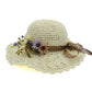 Women Summer Beach Wave Edge Sunshade Women's Straw Hat Handmade Hat