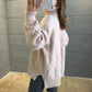 Autumn and Winter Clothes Loose Turtleneck Sweater Women's Twist Knit Split Bottoming Shirt Outer Wear