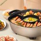Electric Cooker Household Multifunctional Frying and Roasting Machine One Large Capacity 6L Electric Pot Yuanyang Pot