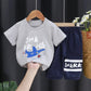Children's Suit Summer Thin Short Sleeve Suit Boys and Girls Loose Korean Printed Animal T-shirt Shorts Two Piece Set