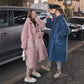 Mid-length Lamb Plush Coat Women Thick Winter Loose Large Size Imitation Fur Coat Fashion Coat Women