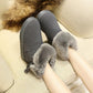 Fringed Snow Boots Thick-soled Ladies Short Boots Winter Waterproof Non-slip Cotton Shoes Wild Plush Boots