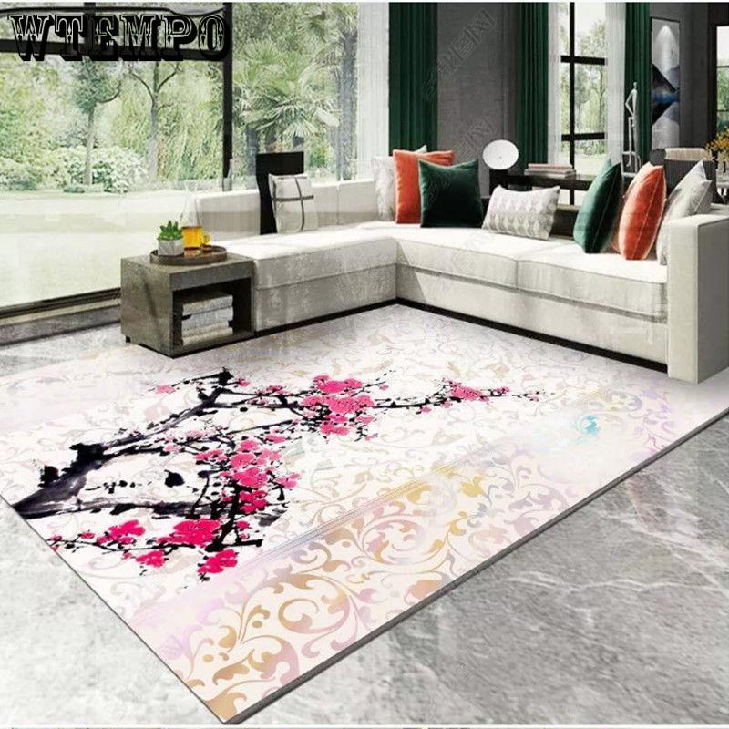 3D Printed Retro European Style Carpets Living Room Bedroom Study Bedside Carpet Decor Model Rugs