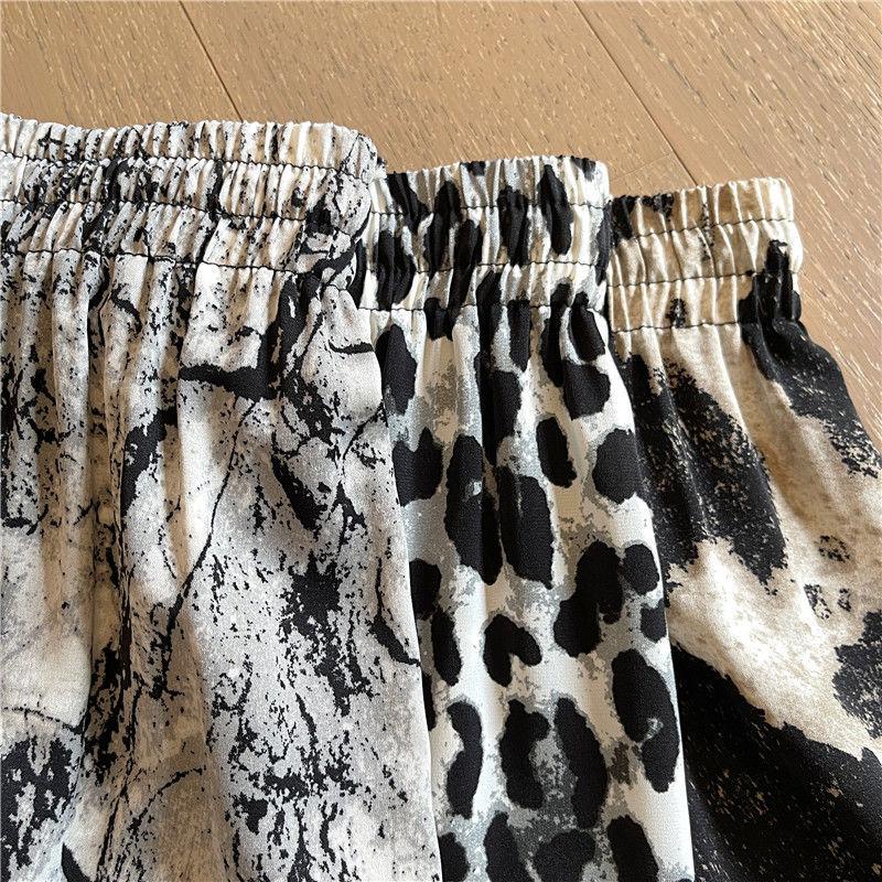 Tie-dye Wide-leg Pants Trousers Tide Summer Retro Loose High-waist Casual Pants Net Red Fried Street Pants Women