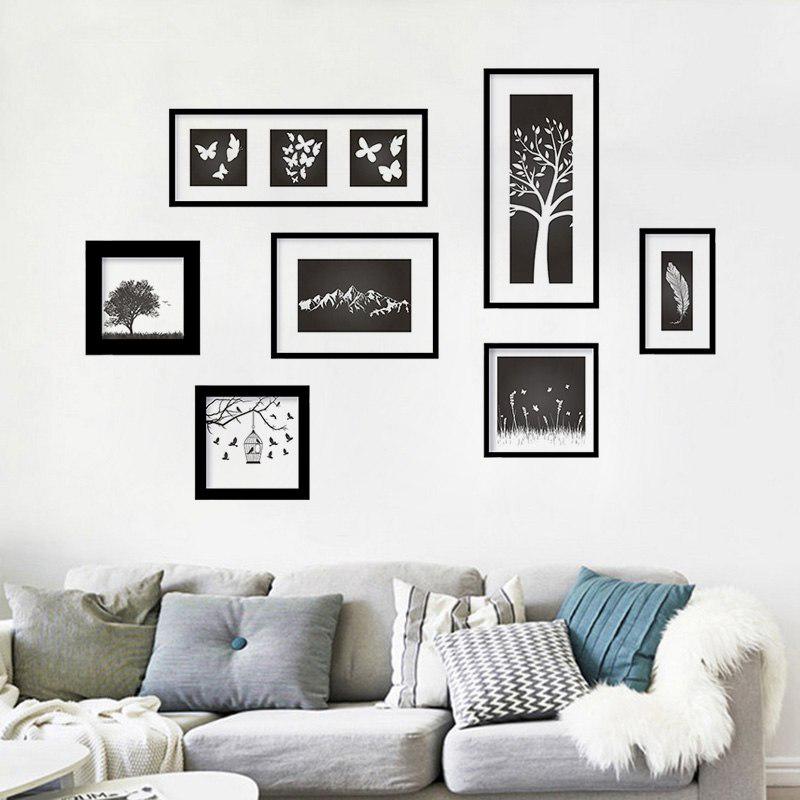 [Wall sticker] art frame wall stickers bedroom living room kitchen baby room decor wall decals poste