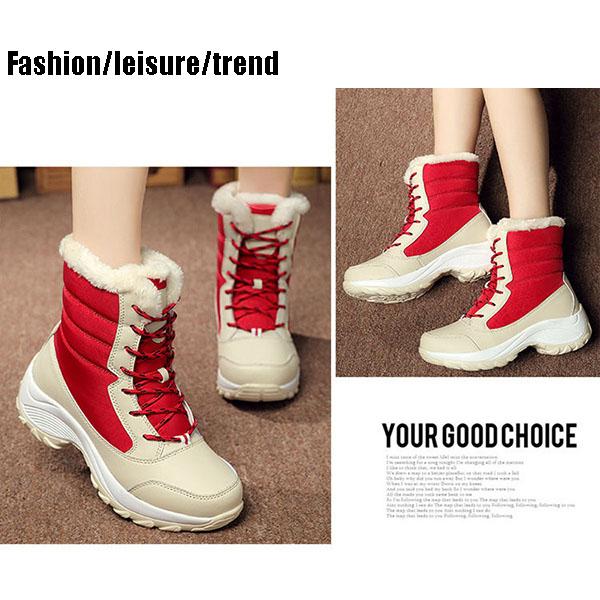 Women Boots Non-slip Waterproof Winter Ankle Snow Boots Women Platform Winter Shoes with Thick Fur Botas Mujer Thigh High Boots