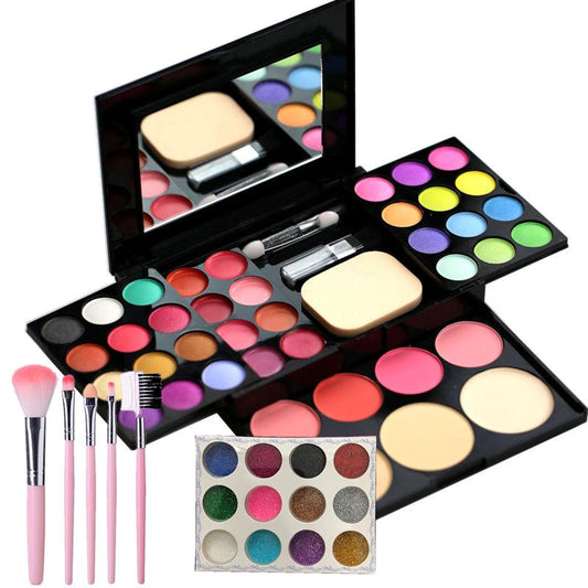 Eyeshadow Palette Desert Rose Glitter Waterproof and Sweatproof Earth Color Set Pearly Eyeshadow